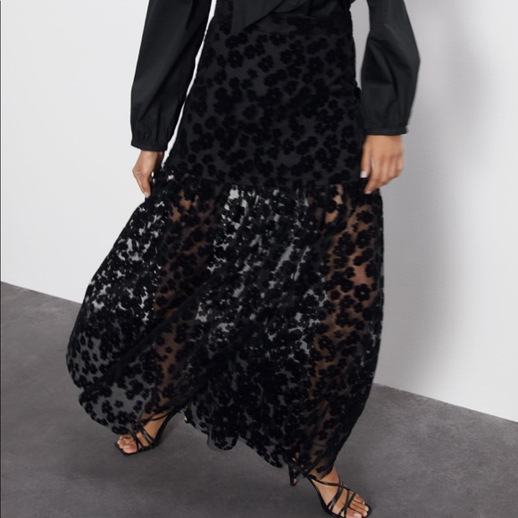 ZARA Embroidered Skirt - Picture 6 of 8